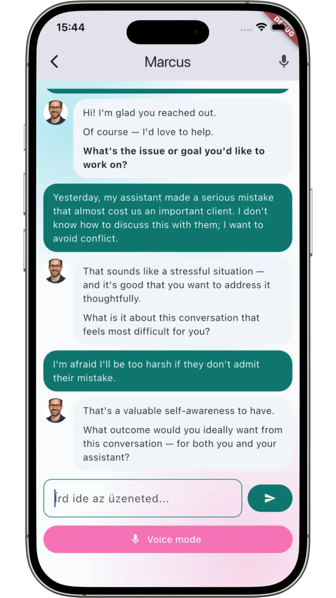 Chat coaching
